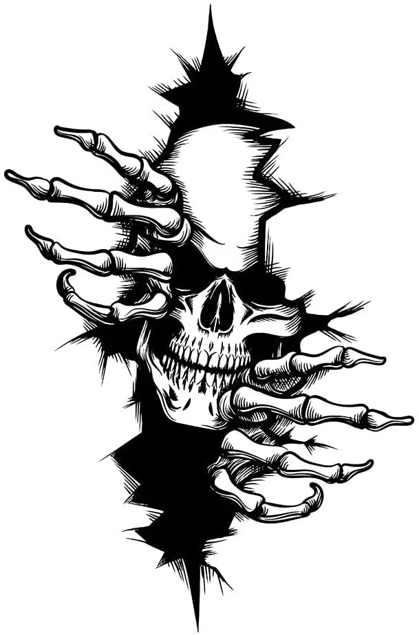 Horror Sticker for Motorcycle Exterior Parts