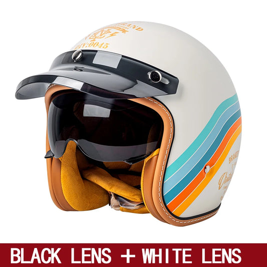 Half Helmet for Men with Premium Lens