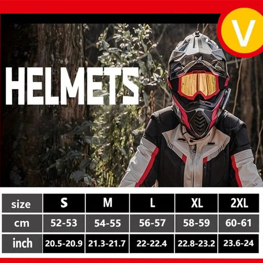 Vollgesichts -Motorradhelm