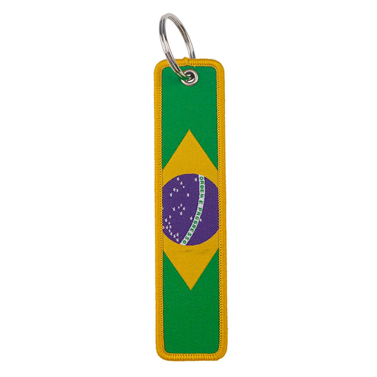National Flag Fabric Keychain
