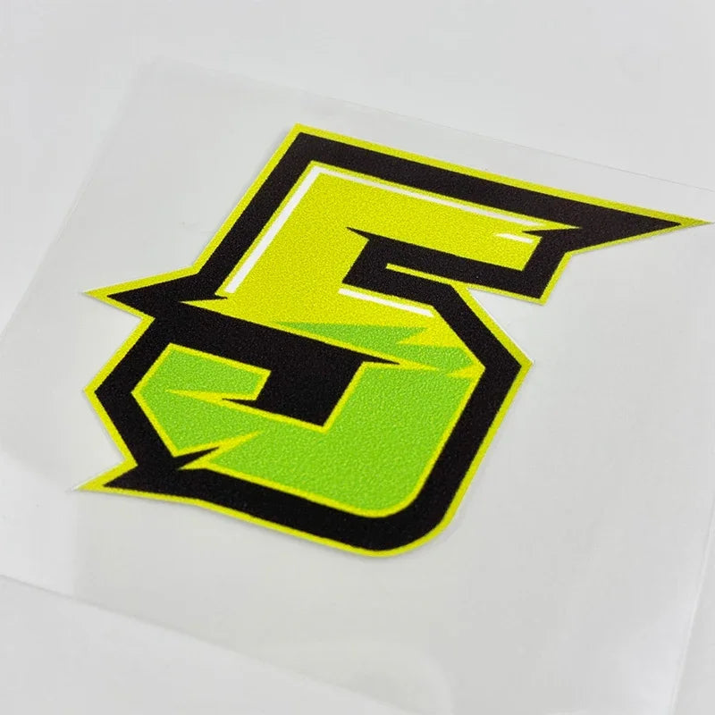 1PC Number Motorcycle Stickers