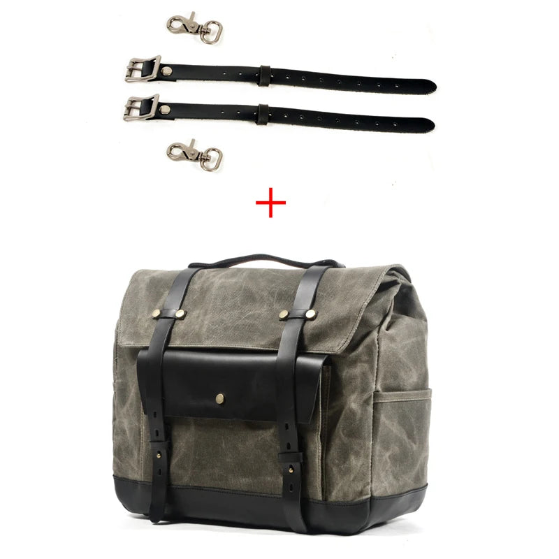 Vintage Motorcycle Saddlebag Side