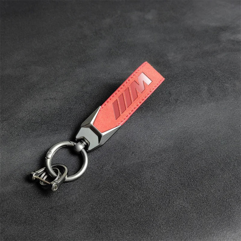 M Performance Suede Leather Keychain