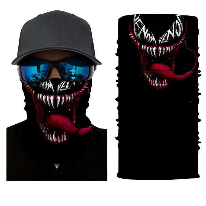 3D Ghost Skull Bandana