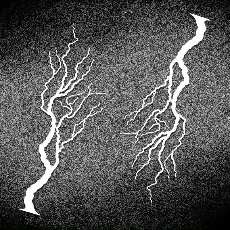 Lightning Bolt Reflective Decals