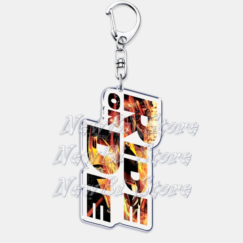 Ride or Die Letters Keyring