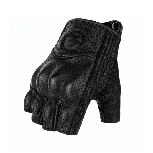 Leather Half-Finger Gloves