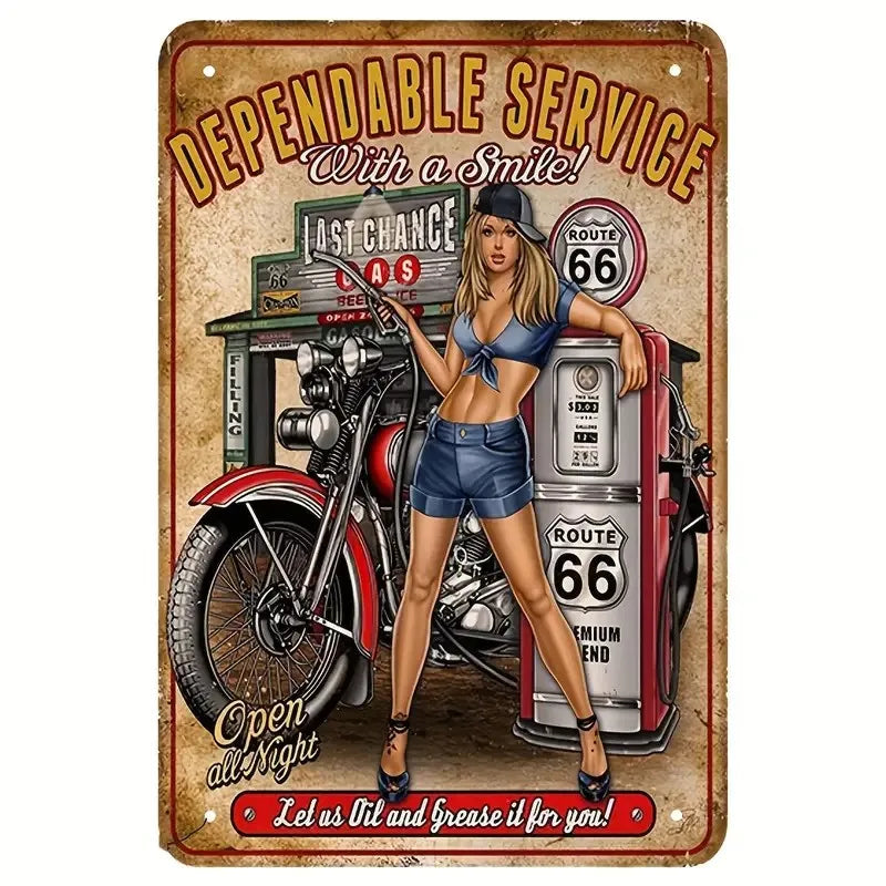 Vintage American Garage Wanddekoration