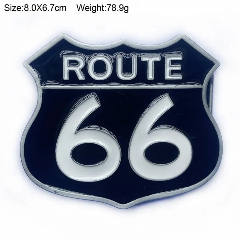 Route 66 Metal Decal