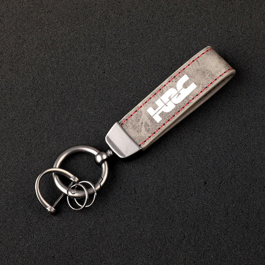 HRC Racing Leather Keychain HD