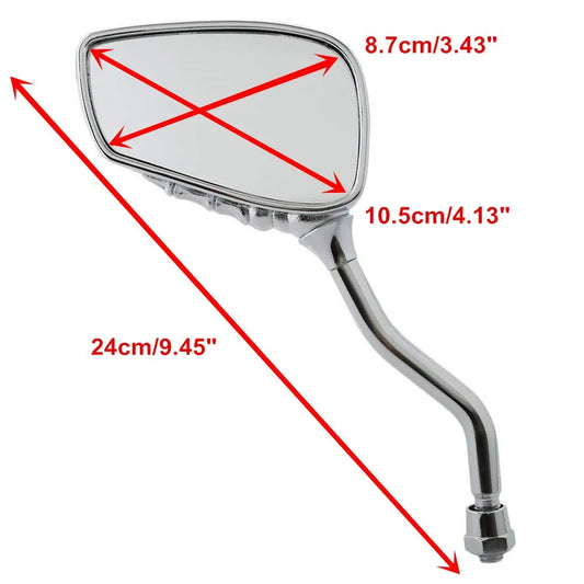 2PCS Motorcycle Rearview Mirror – Skull Hand