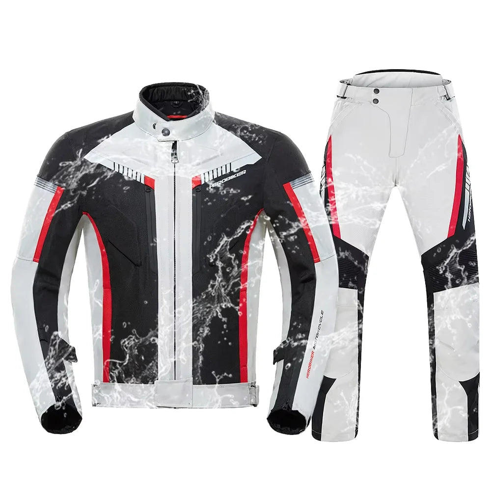 Motorradjacke und Hosen Set