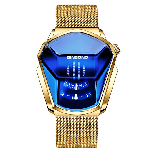 Geometric Shield Luxury Watch