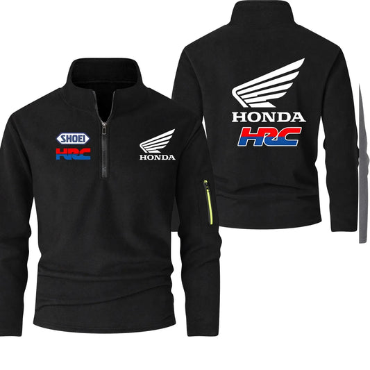 Chaqueta con media cremallera y cuello otoñal de HRC