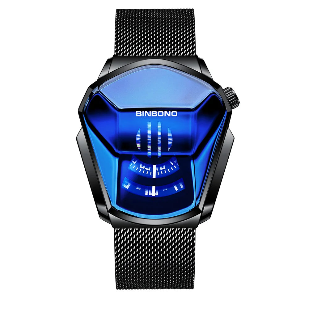 Geometric Shield Luxury Watch