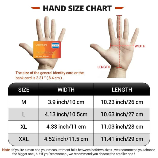 Gants de moto d'hiver imperméables