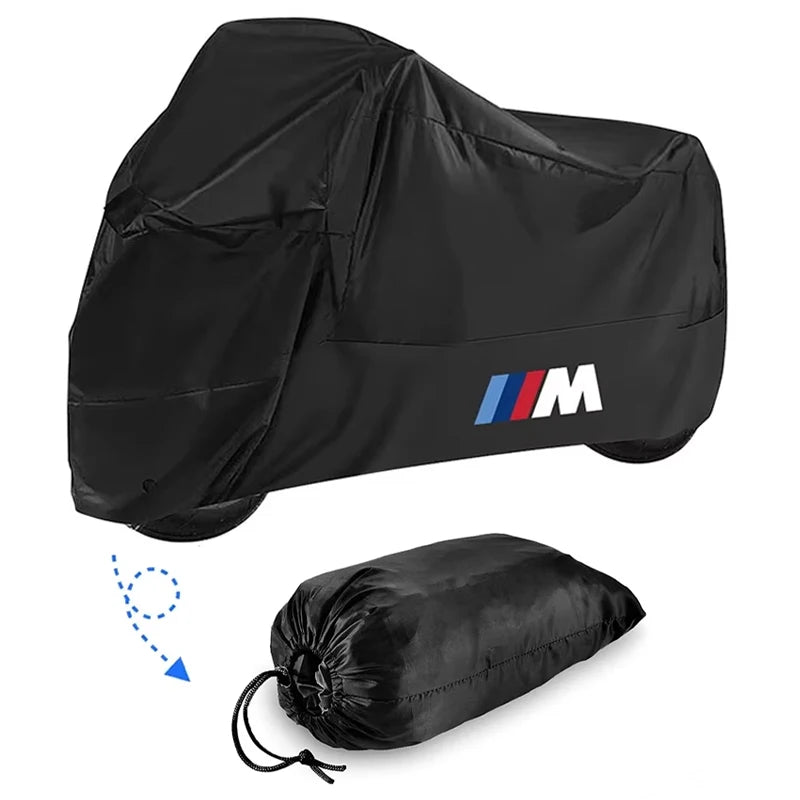 M Logo Windproof Motorcycle Cover