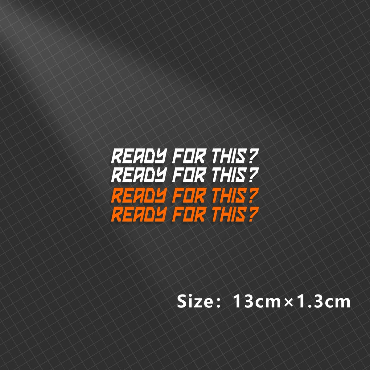 Ready to Race Motorbike Sticker