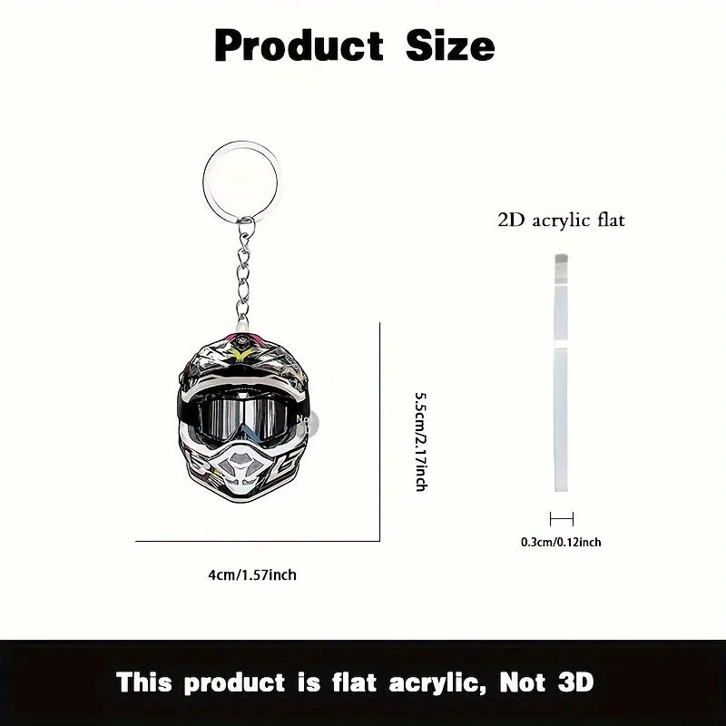 Helmet 2D Keychain