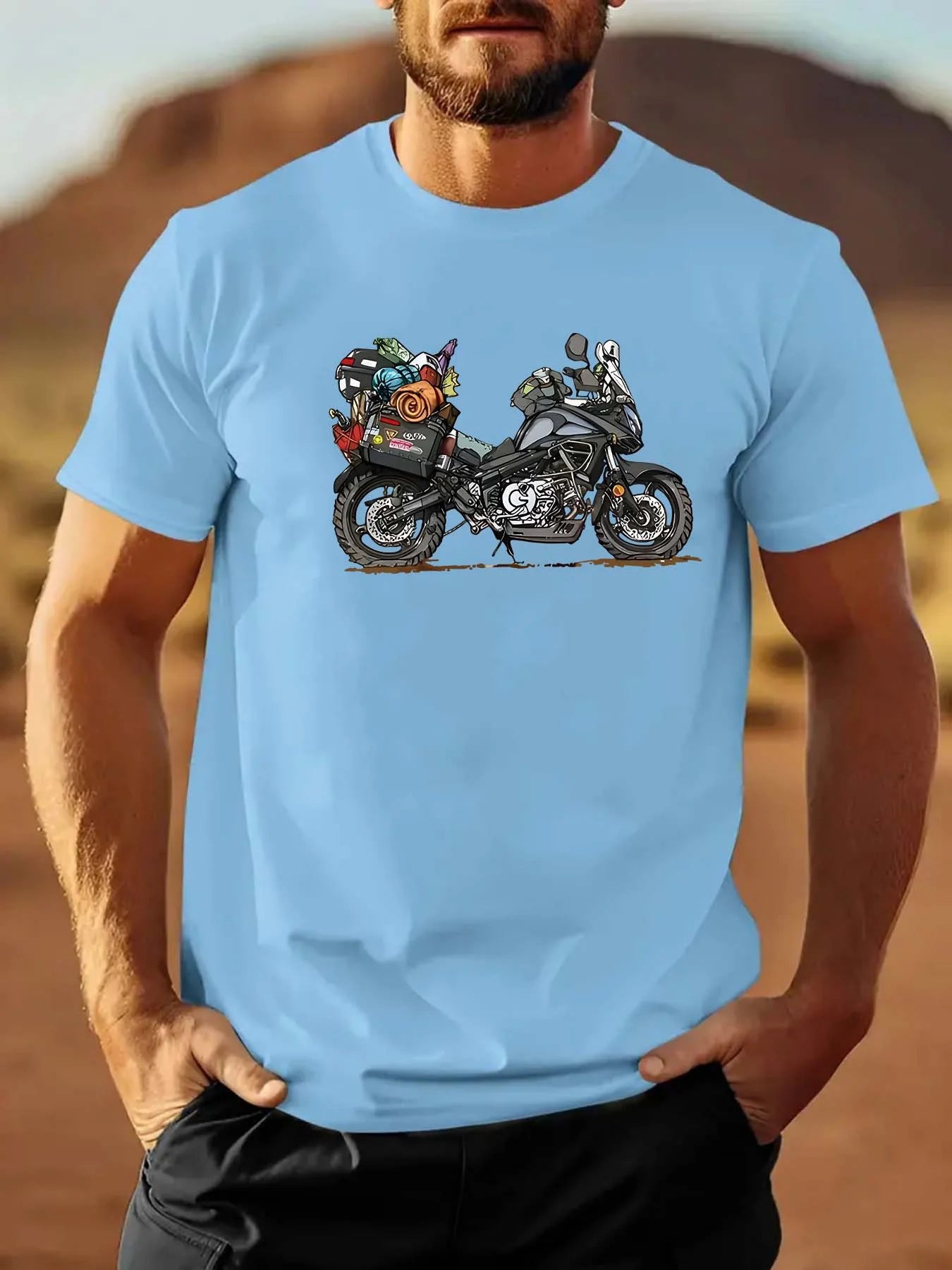 Men’s Motorcyclist Thematic Shirt