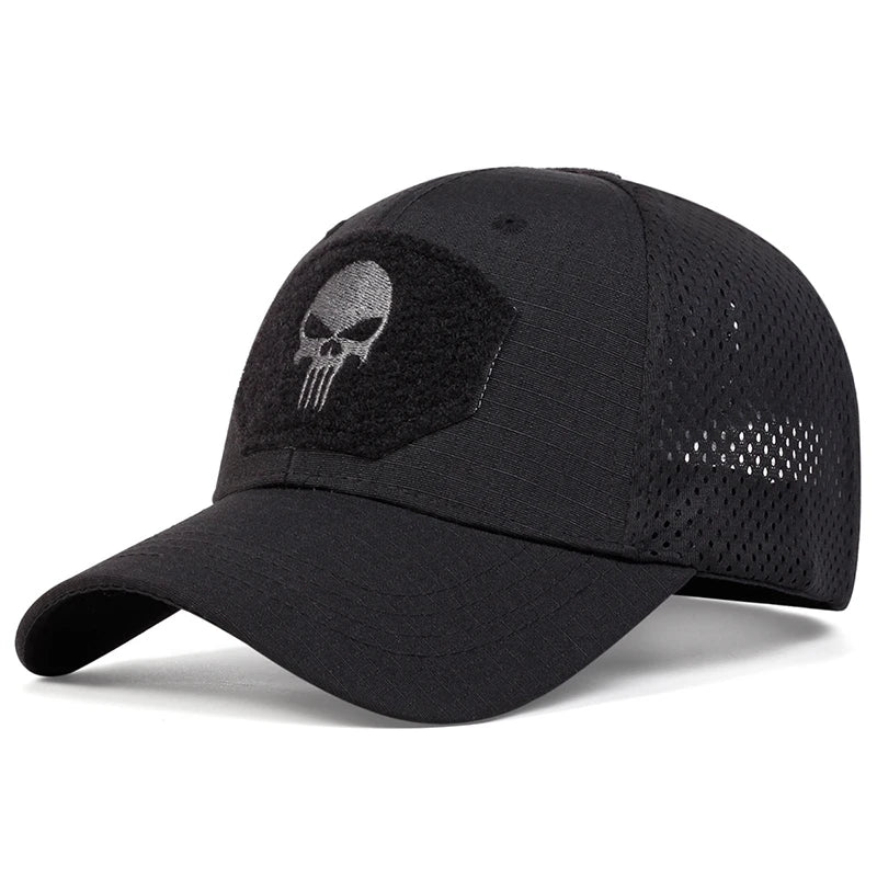 Skull Embroidery Cap