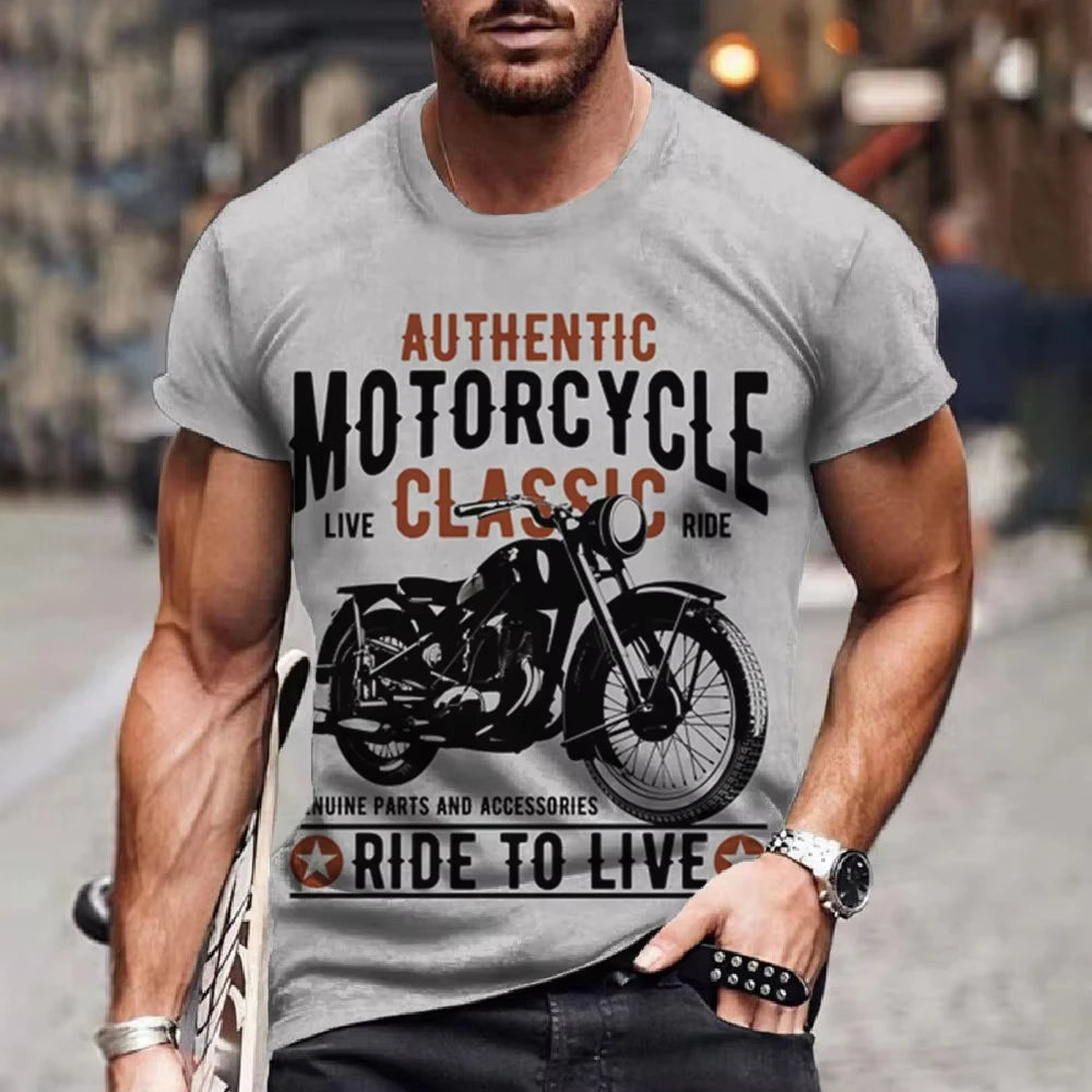 Retro Men’s Motorcycle T-Shirt