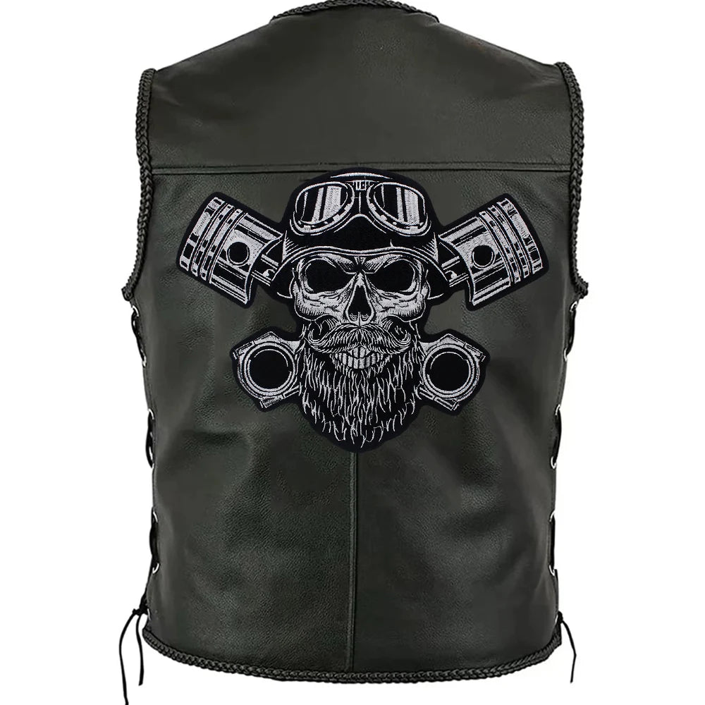 Letter Punk Skull Patch