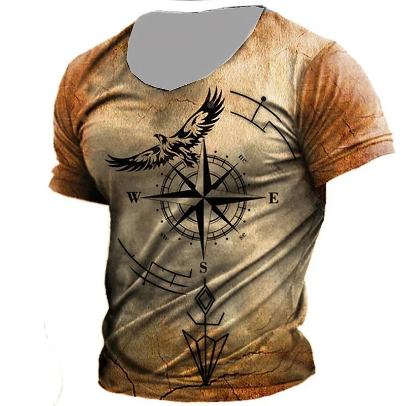 Vintage Compass T-Shirt for Men