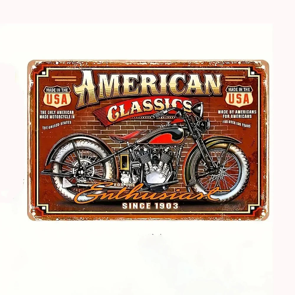 Vintage American Garage Wanddekoration