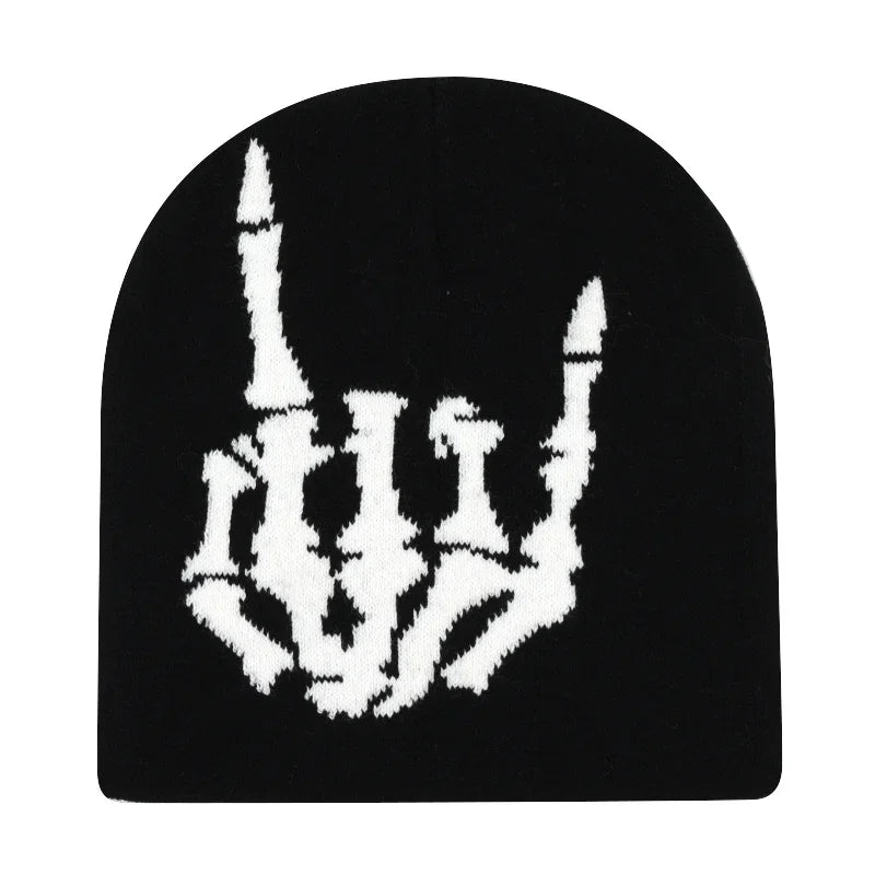 Skull Beanie Motorcyclist