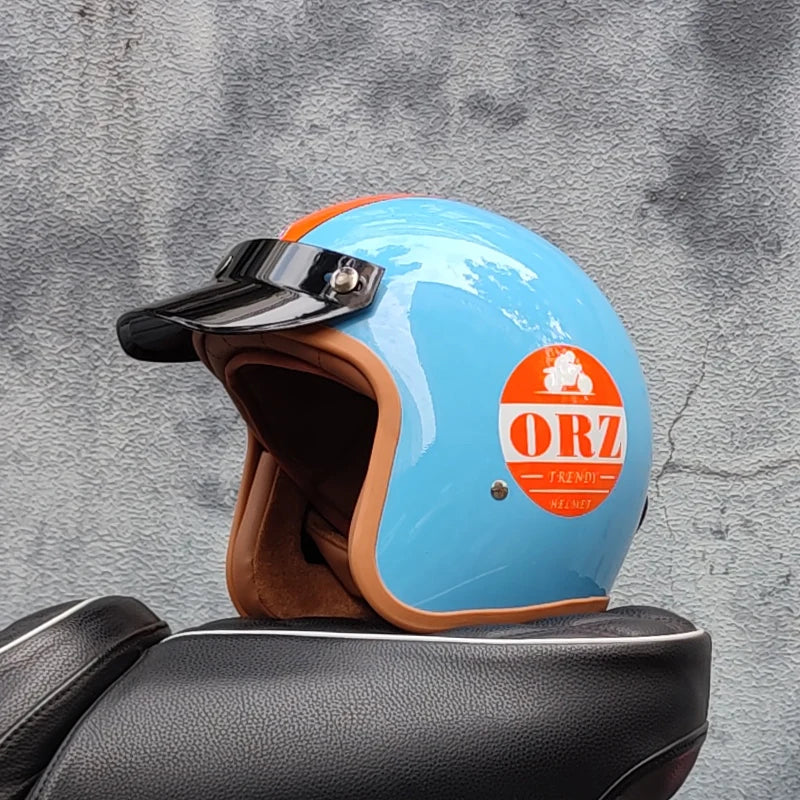 Retro Fire Motorcycle Helmet