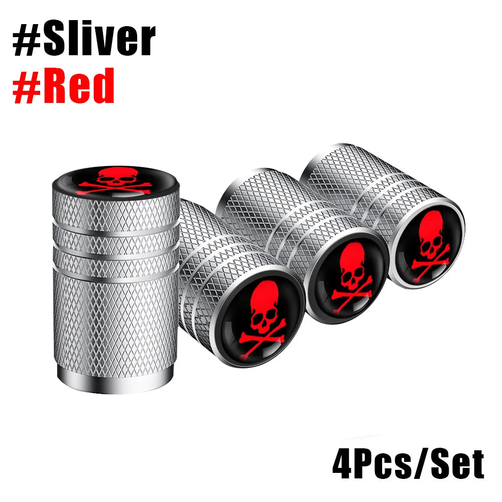 4Pcs/Lot Tire Stem Valve Caps
