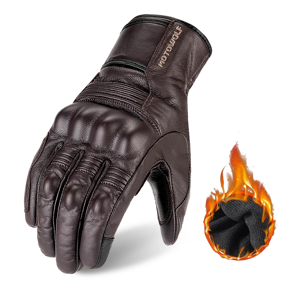Racing Goatskin Motorcycle Gloves