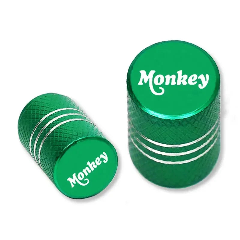 Monkey Motorcycle Valve Caps