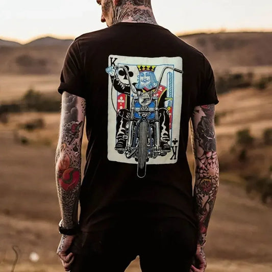 Biker Skull Graphic Shirts