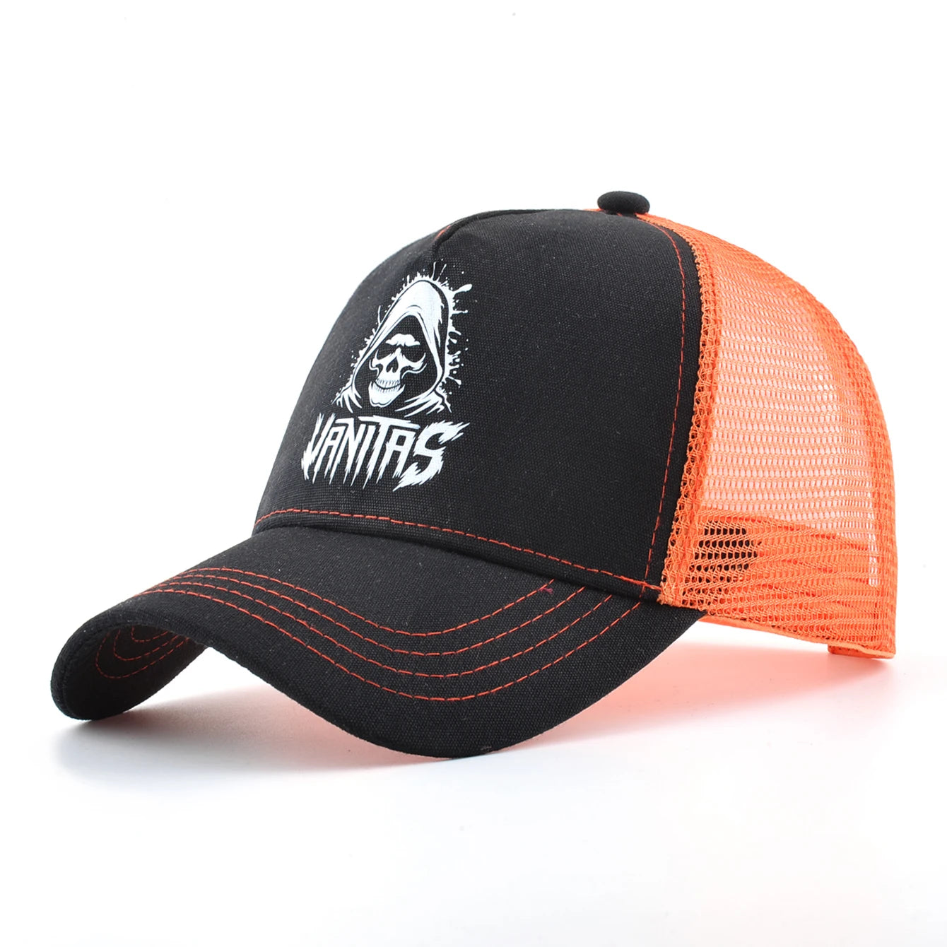 Skull Summer Cap for Motorcyclist