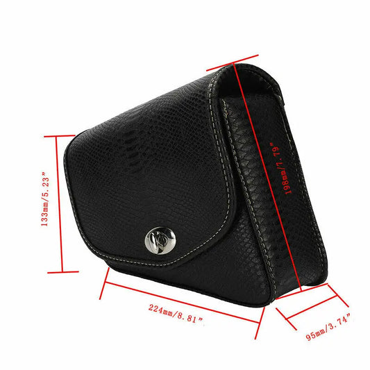 Motorcycle PU en cuir à bagages