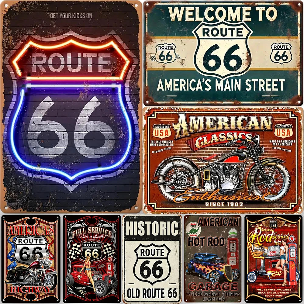 Vintage American Garage Wanddekoration