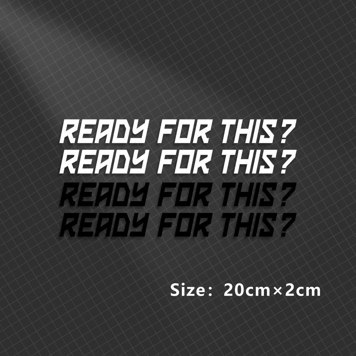 Ready to Race Motorbike Sticker