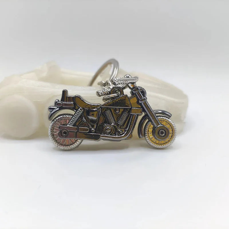 Retro Motorcycle Key Ring