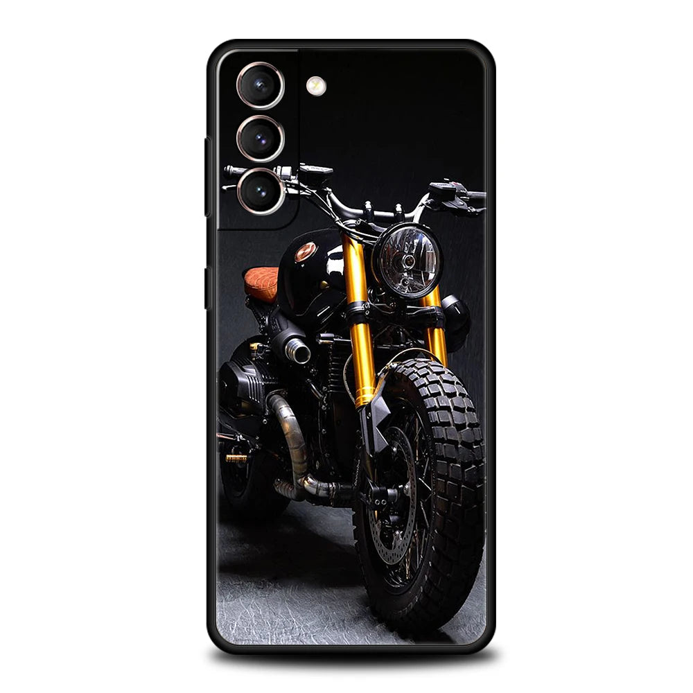 Case graphique de moto pour Samsung