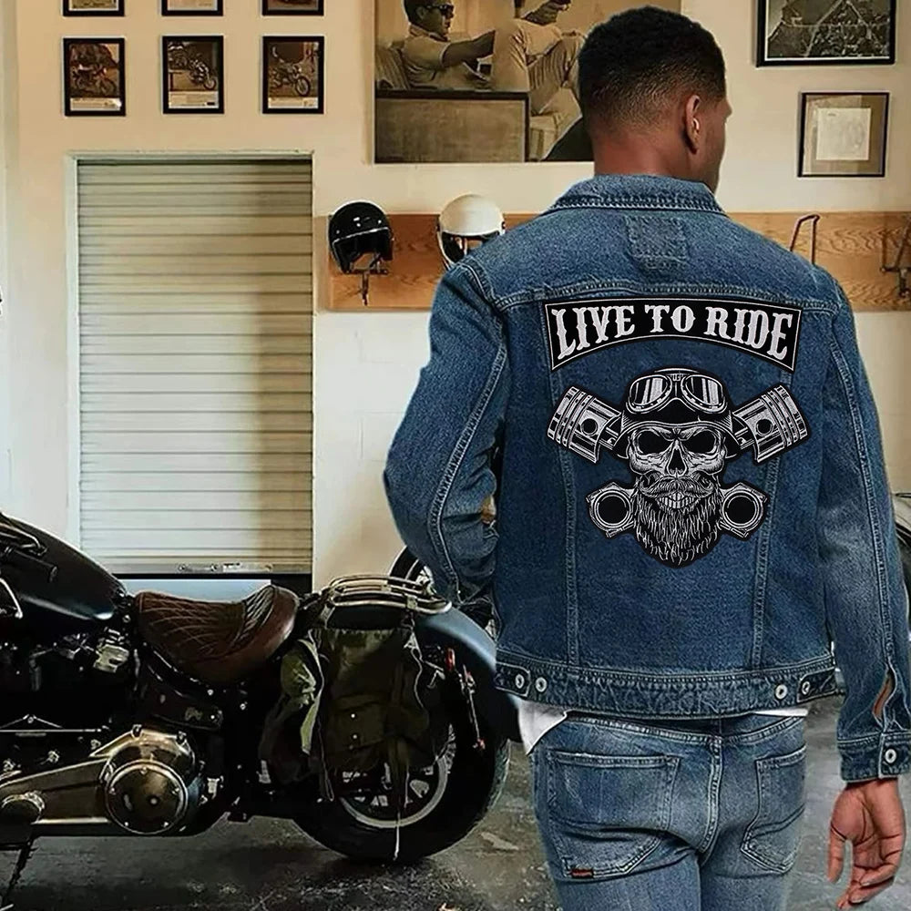 Letter Punk Skull Patch