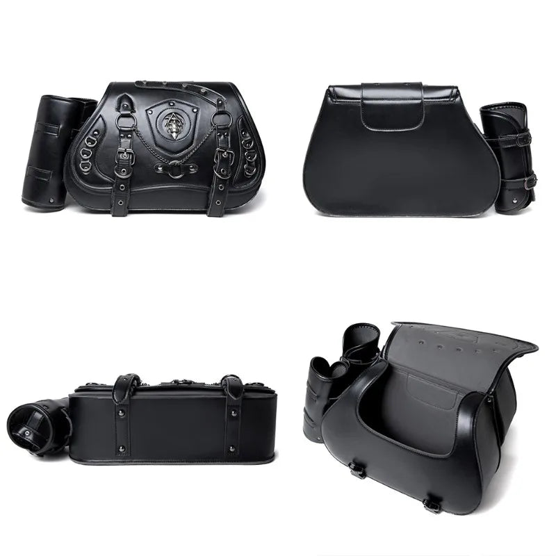 2 قطعة دراجة نارية الشرير السرج الجانب