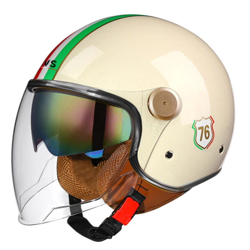 Open Half Helmet Retro