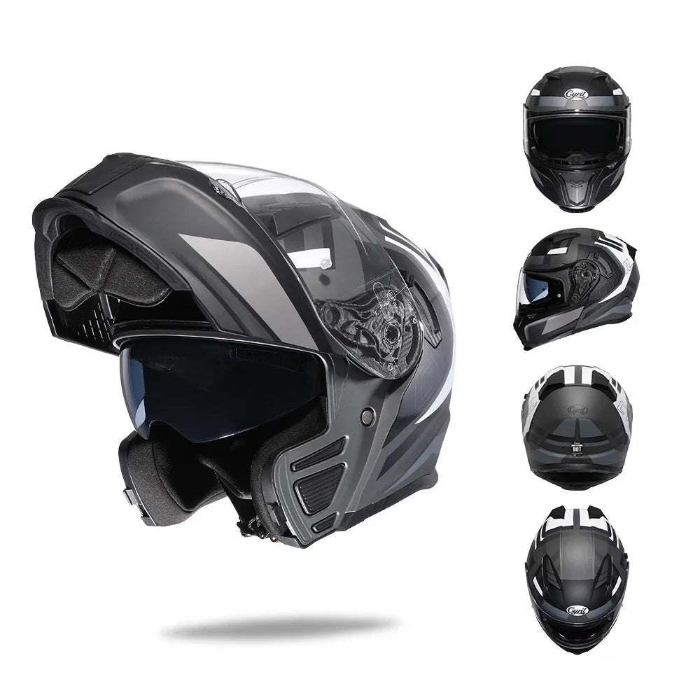 Flip Up Helmet – Premium Dual Visor