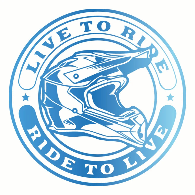 “Live to Ride, Ride to Live” Helmet Sticker