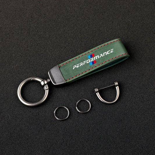 M Keychain en cuir de performance