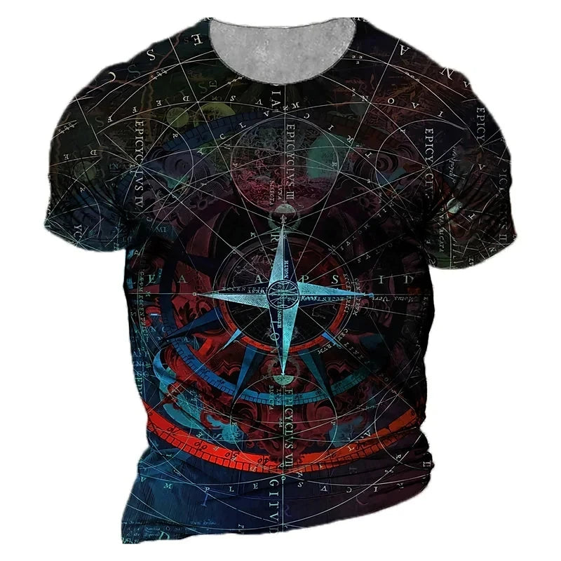Vintage Compass T-Shirt for Men