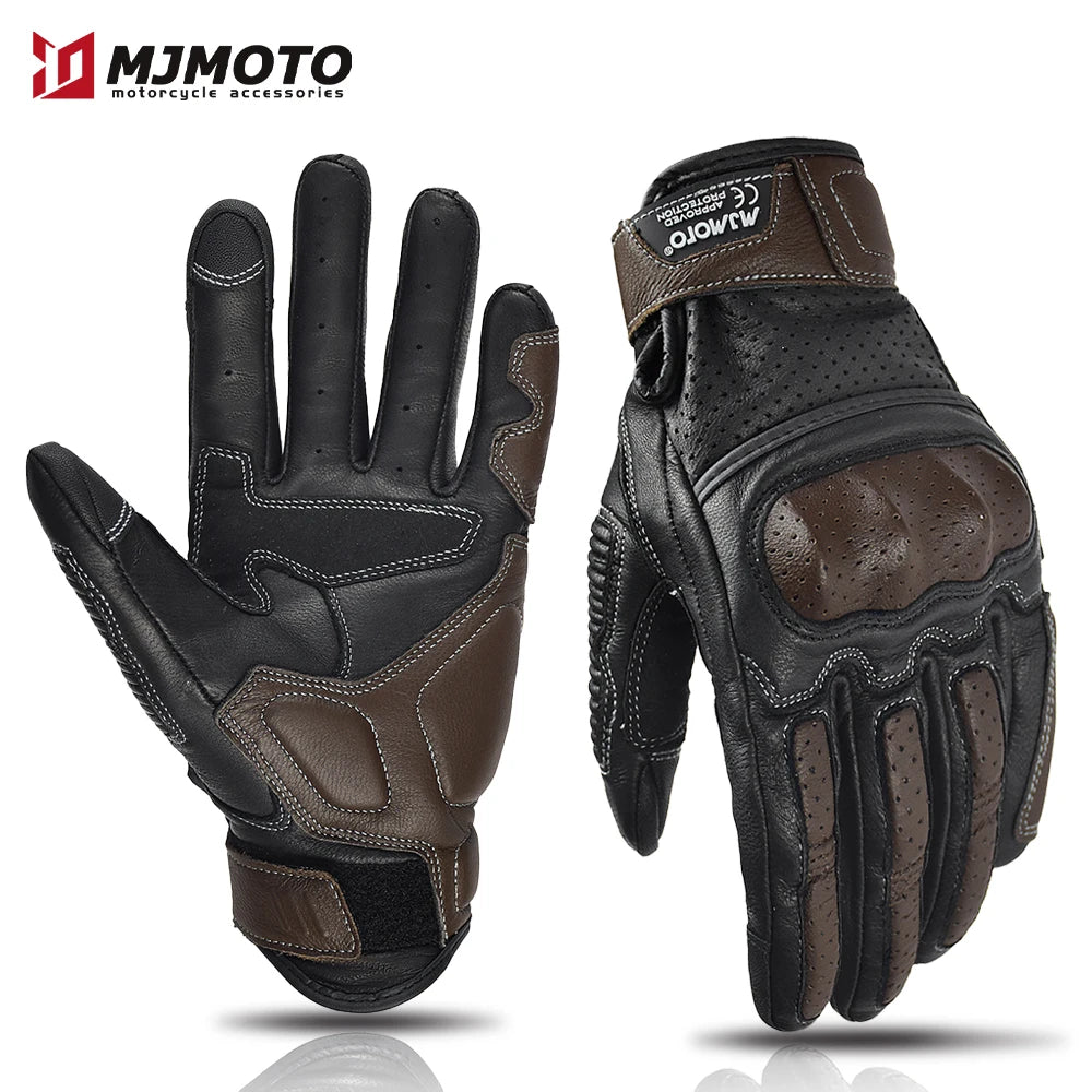 Motorcycle Leather Gloves