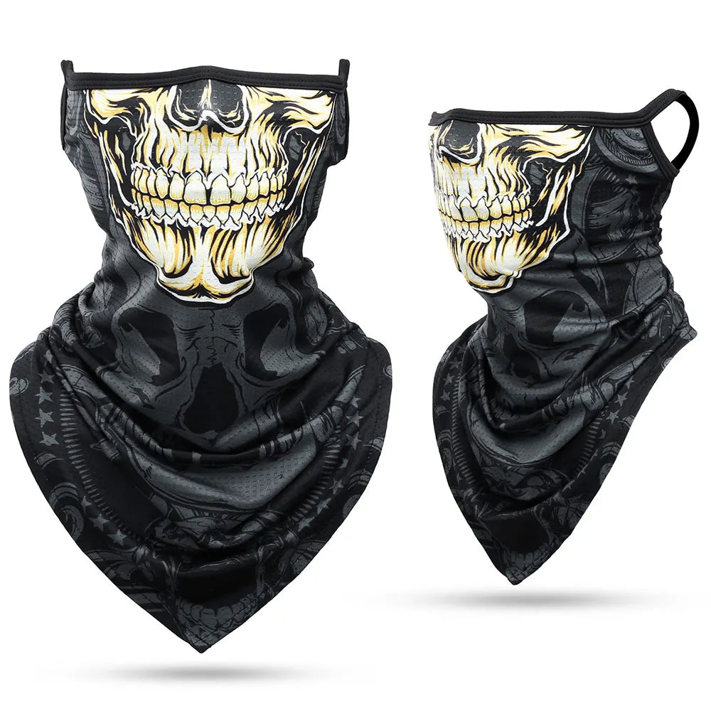 3D Skull Summer Bandana
